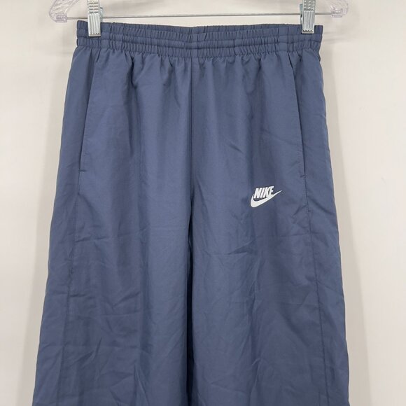 Nike Navy Blue Track Pants with White & Gray Panels Men’s Large - Picture 2 of 12